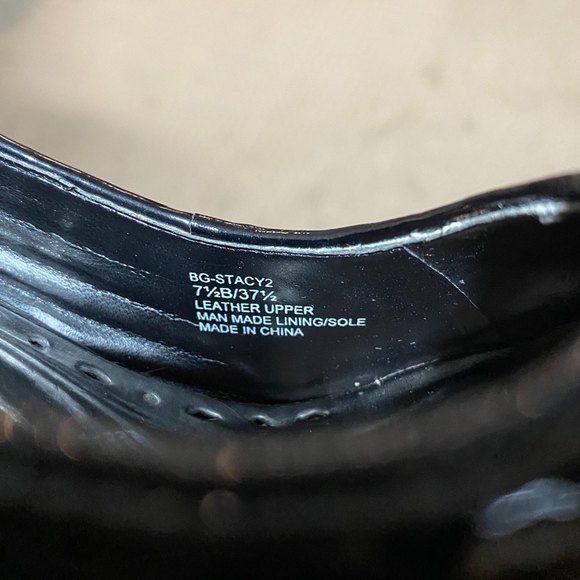 BCBGirls Leather Upper Textured High Heels Shoes Cordovan  Size 7.5 Black - Picture 7 of 8